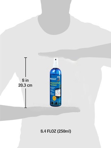 Rogge 10025 kit de limpieza para computadora Líquido y paños secos/húmedos para limpieza de equipos LCD/TFT/Plasma - Kit de limpieza para ordenador (Líquido y paños secos/húmedos para limpieza de equipos, LCD/TFT/Plasma, Microfibra, 400 mm, 380 mm, 250 ml