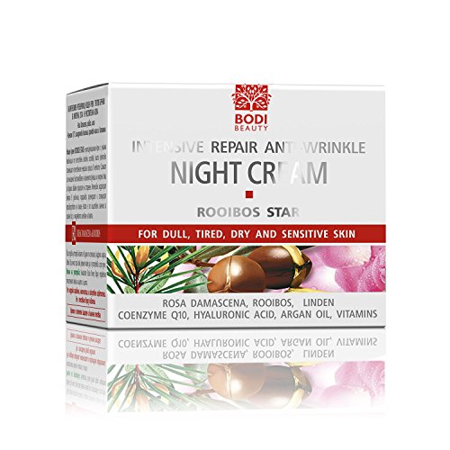 Rooibos Intensive Repair Anti-Wrinkle Night Cream with Argan Oil & Rooibos Extract - No Animal Testing - 50ml