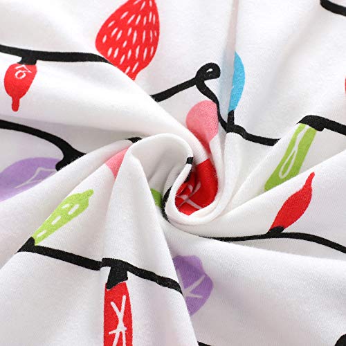 Ropa Conjunto de Pijamas Familiares de Navidad para Madre Bebé y Niño Blusa Manga Larga Rayas + Pantalones Monos Vestido,Traje de Ropa de Mujer Niños Gusspower