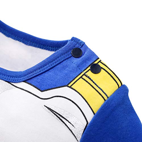 Ropa de Bebé Recién Nacido Vegeta Bebé Precioso Mameluco de Dibujos Animados de Manga Larga