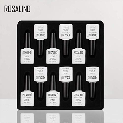 ROSALIND - Esmalte de uñas de gel que cambia la temperatura, 6 unidades, 7 ml