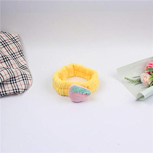 Roshow Lavado de Cara Diadema Lindo Simple Rojo Neto Maquillaje máscara Diadema Diadema Diadema Femenina de Dibujos Animados en Tres Dimensiones Sombreros-Gris