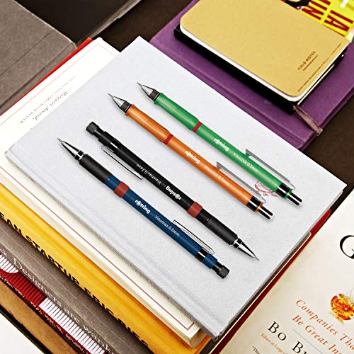 rOtring Visuclick portaminas | 0,5 mm | Mina 2B | Cuerpo rosa vivo | 12 unidades