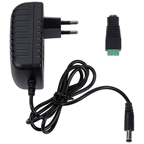 Rovtop Fuente de Alimentación - Adaptador Corriente Tira del LED 12V 2A 24W Máximo Transformadores de Electricidad