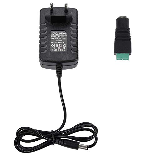 Rovtop Fuente de Alimentación - Adaptador Corriente Tira del LED 12V 2A 24W Máximo Transformadores de Electricidad
