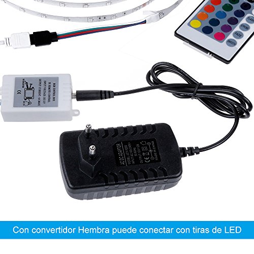 Rovtop Fuente de Alimentación - Adaptador Corriente Tira del LED 12V 2A 24W Máximo Transformadores de Electricidad