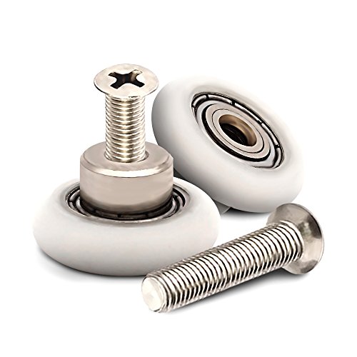Ruedas Mampara Ducha Rodamientos Mampara Ducha 20mm Rodillos Mampara Ducha A283 Rueda Mampara Ducha Rodamientos Puertas Correderas Rodillos Ducha 8 uds e Tornillos