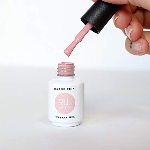 Rui Smiths Semanal Esmaltes en Gel. UV-Curable, Desprendible Pelable Gel Polaco en un Conjunto de 3 Colores. Acabado de Alto Brillo. Formulación 9-Free.