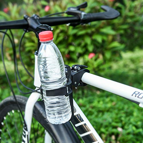 RUNACC Portabidón de Bicicleta Ajustable Portabidón para Bicicleta Botella Jaula Estante Cochecito para MTB （Azul 1pcs）