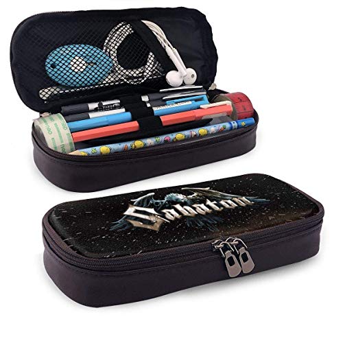 Sabaton Logo Bolígrafo con cremallera Estuche para lápices Suministros de arte Kit de almacenamiento Estuche de maquillaje portátil para cosméticos de viaje