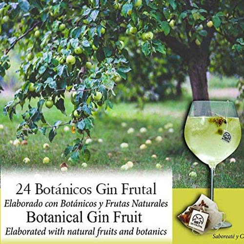 SABOREATE Y CAFE THE FLAVOUR SHOP Botánicos Frutales para Gin Tonic Especias Para Cócteles. Aromatizante natural para la ginebra y licores Blancos - 24 unidades