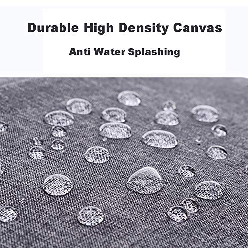 sacport @ Delegate Bolso Bandolera Lona Bolsa Mensajero 14" Maletin Portatil Ordenador para Hombre Deportes Trabajo Casual Viajes - Gris