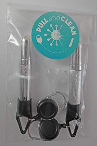 Safer I 2 Porta Gel Desinfectante de Manos Viaje Extensible I Pulverizador de Líquido Hidroalcohólico para Colgar I Llavero Dispensador I Spray Hidroalcohólico I Bote Gel Recargable