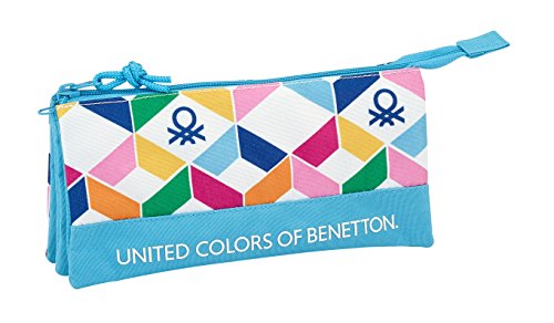 Safta Estuche Escolar Benetton "Geometric" Oficial 220x30x100mm