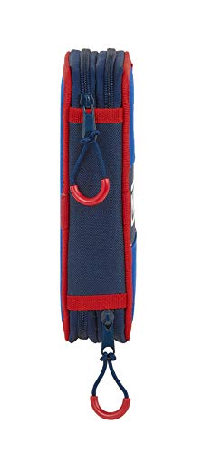 Safta Estuche Escolar con 28 Útiles Incluidos de Munich Retro, 125x40x195mm