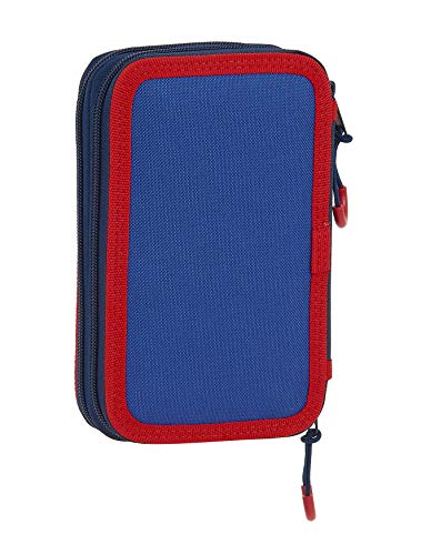 Safta Estuche Escolar con 28 Útiles Incluidos de Munich Retro, 125x40x195mm