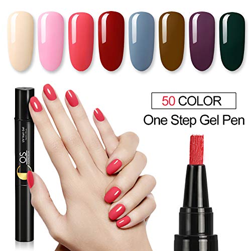 Saint-Acior Usted Elegir 5pcs Esmalte Semipermanente en Un Paso No Hace Falta Topcoat Base Coat Manicura Kit