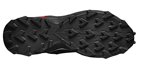 Salomon ALPHACROSS Blast, Zapatillas de Trail Running para Hombre, Color: Negro (Black/White/Black), 43 1/3 EU