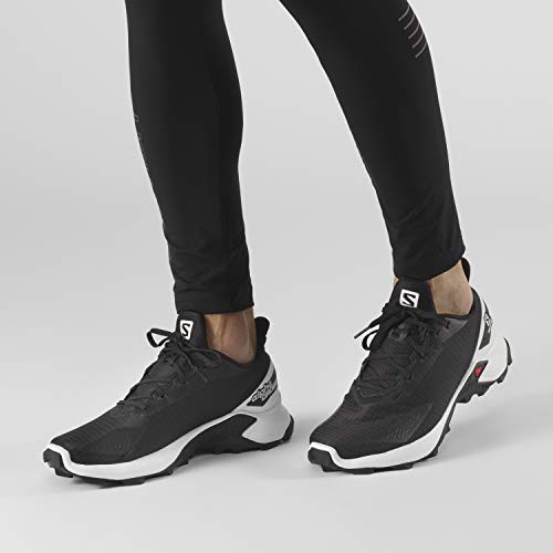 Salomon ALPHACROSS Blast, Zapatillas de Trail Running para Hombre, Color: Negro (Black/White/Black), 43 1/3 EU