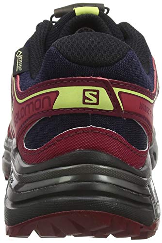 Salomon Wings Flyte 2 GTX W, Zapatillas de Running para Asfalto para Mujer, Azul (Evening Blue/Beet Red/Sunny Lime Evening Blue/Beet Red/Sunny Lime), 39 1/3 EU
