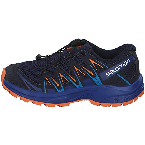 Salomon XA Pro 3D J, Zapatillas de Trail Running Unisex Niños, Azul/Naranja (Medieval Blue/Mazarine Blue Wil/Tan), 31 EU