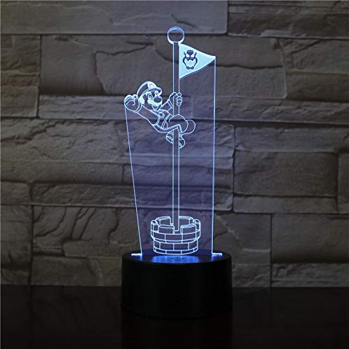 Salto Bandera luz Noche Color de luz ilusión Visual Cambio Novedad luz Regalo de Dibujos Animados Ventas directas