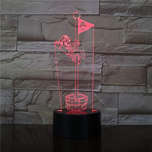 Salto Bandera luz Noche Color de luz ilusión Visual Cambio Novedad luz Regalo de Dibujos Animados Ventas directas