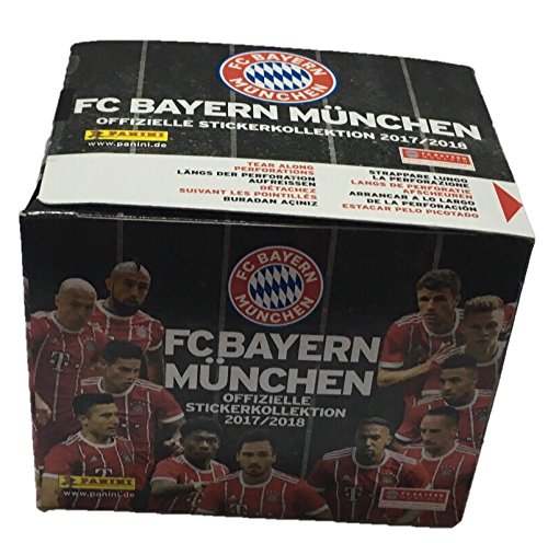 Sammelbilder Bayern München Panini – FC Bayern Múnich Oficial stickerko llektion 2017/2018 – Pantalla con Bolsas de 36/180 de colección imágenes – Edición Alemana