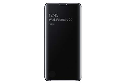 Samsung Clear View Cover, funda oficial para Samsung Galaxy 10+, color negro