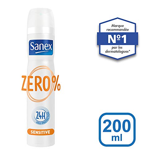 Sanex Desodorante comprimido 0% sin perfume 2 X 100 ml – juego de 3