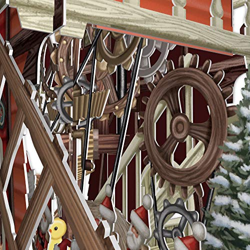 Santa 's Windmill - Tarjeta de felicitación navideña 3D