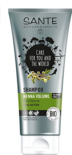 Sante Natural cosmético Champú Henna Volume, 200 ml, 2 unidades, (2 x 0.2 L)