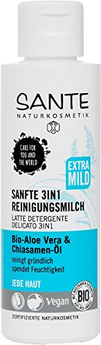 Sante Natural cosmético de 3 en 1 de limpieza leche, 2 unidades (2 x 125 g)