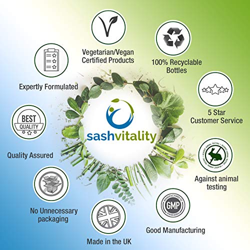 Sash Vitality Organic Turmeric Curcumin 1800mg Per Serving High Strength with Organic Black Pepper | Best Curcumin Absorption | 120 Vegan Capsules | Soil Association Certified Organic Non-GMO