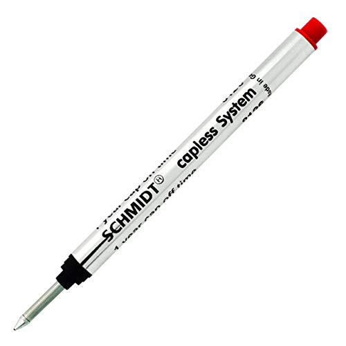 Schmidt - Recambio de rollerball Longue Capless S8126F (0,6 mm), color rojo