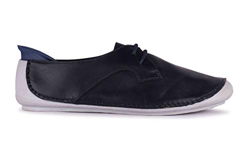SCHMITZ Modish Zapatos de cuero Leightweight de calidad genuina, color Negro, talla 42 2/3 EU