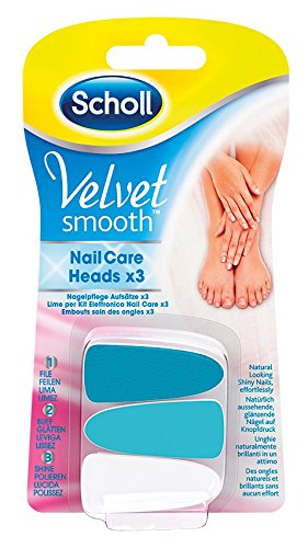Scholl Pink Velvet Smooth - Cuidado de uñas, sistema de repuestos.