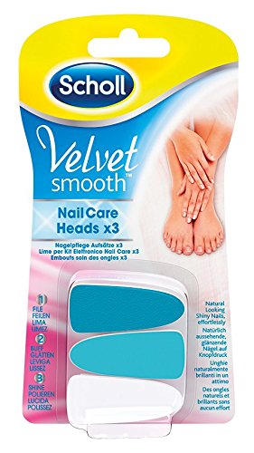 Scholl Pink Velvet Smooth - Cuidado de uñas, sistema de repuestos.