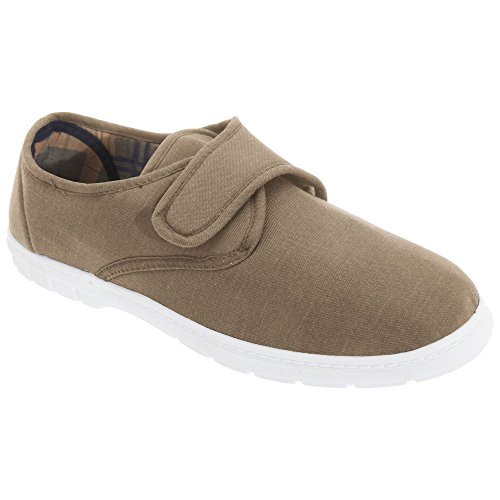 Scimitar - Zapatillas de Tela con Cierre de Cierre Adhesivo Hombre Caballero - Alpargatas/Verano (42 EUR) (Azul Marino Vaquero)