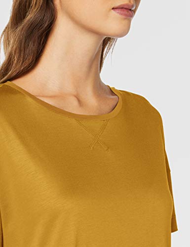 Scotch & Soda Maison Cropped Short Sleeve tee with Rib Bottom Hem Camiseta, (Wild Honey 1230), Medium para Mujer