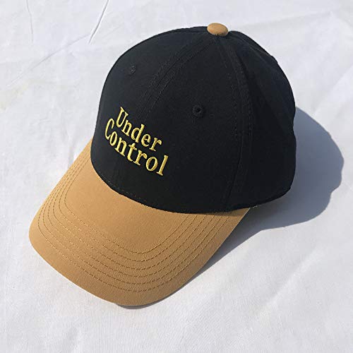 sdssup Sombrero Mujer Verano Moda Letras Bordado Gorra de béisbol Marea niños Costura Gorra Hombres y Mujeres Padre-Hijo Visor Negro Adulto