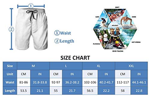 Sea Trees Sky Sand Paradise Ocean Splendor Beach Men Fashion Swim Trunks Trajes de baño de Secado rápido Board Shorts con Bolsillo Talla XL