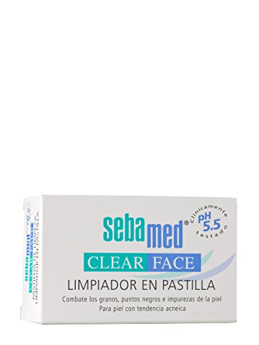 Sebamed Clear Face Pastilla Limpiadora, 100g + REGALO Gel Anti-Espinillas, 10ml