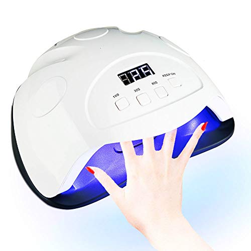 Secadores de uñas Lámpara Uv para Manicura Led lámpara de uñas Leds Nail Dryer Secado todo gel pulido barniz Lampe Uv con cortadores de molino para manicura/f3 6t azul 9t rojo