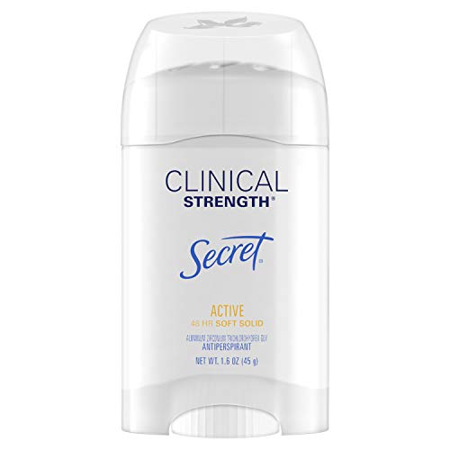Secret Clinical Strength Antitranspirante y desodorante suave sólido, fresco deportivo, 1.5 oz.