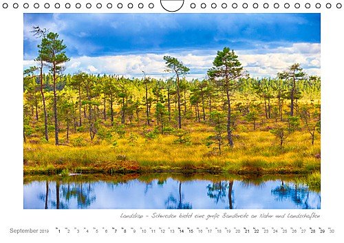 Sehnsucht Schweden - Elche, Natur und Urlaubsträume (Wandkalender 2019 DIN A4 quer): Schwedens große Seen im Süden - auch das Landesinnere bietet viel ... rote Holzhäuser (Monatskalender, 14 Seiten )