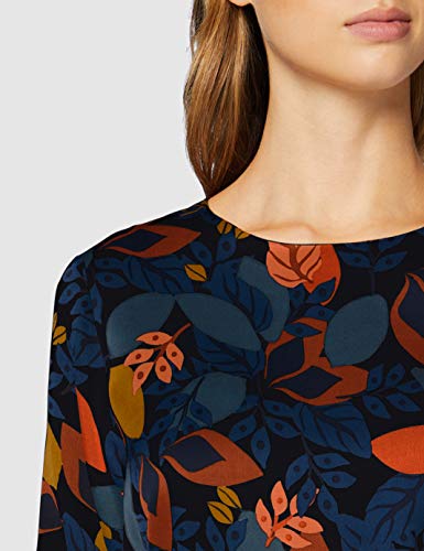 Seidensticker Kleid Langarm Print Vestido, Negro (Black Beauty), 36 para Mujer