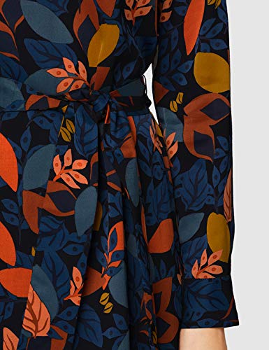 Seidensticker Kleid Langarm Print Vestido, Negro (Black Beauty), 36 para Mujer