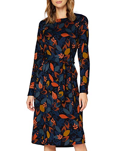 Seidensticker Kleid Langarm Print Vestido, Negro (Black Beauty), 36 para Mujer