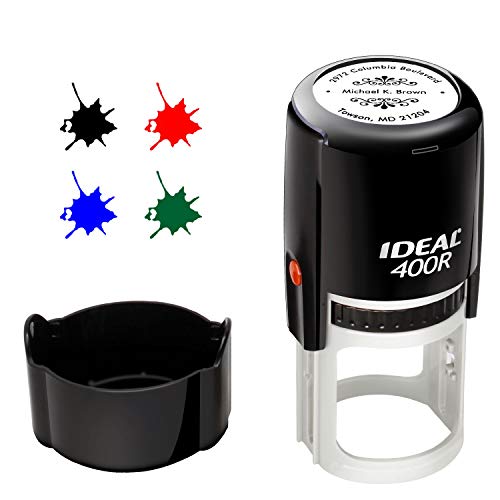 Sellos Personalizados,Sellos Personalizable,Diámetro 40 mm, dirección de retorno redonda Sellos de caucho para empresas, bodas, maestros, enfermeras, hogar, bancos u oficinas